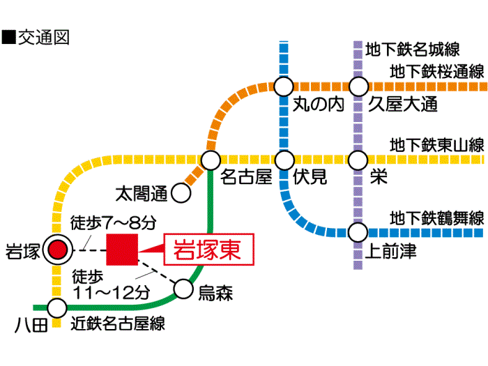 亀島駅 路線図・路線一覧 |