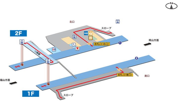 庭瀬駅（路線図）：JRおでかけネット