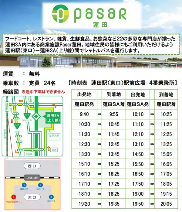 久喜市バス路線図と時刻表