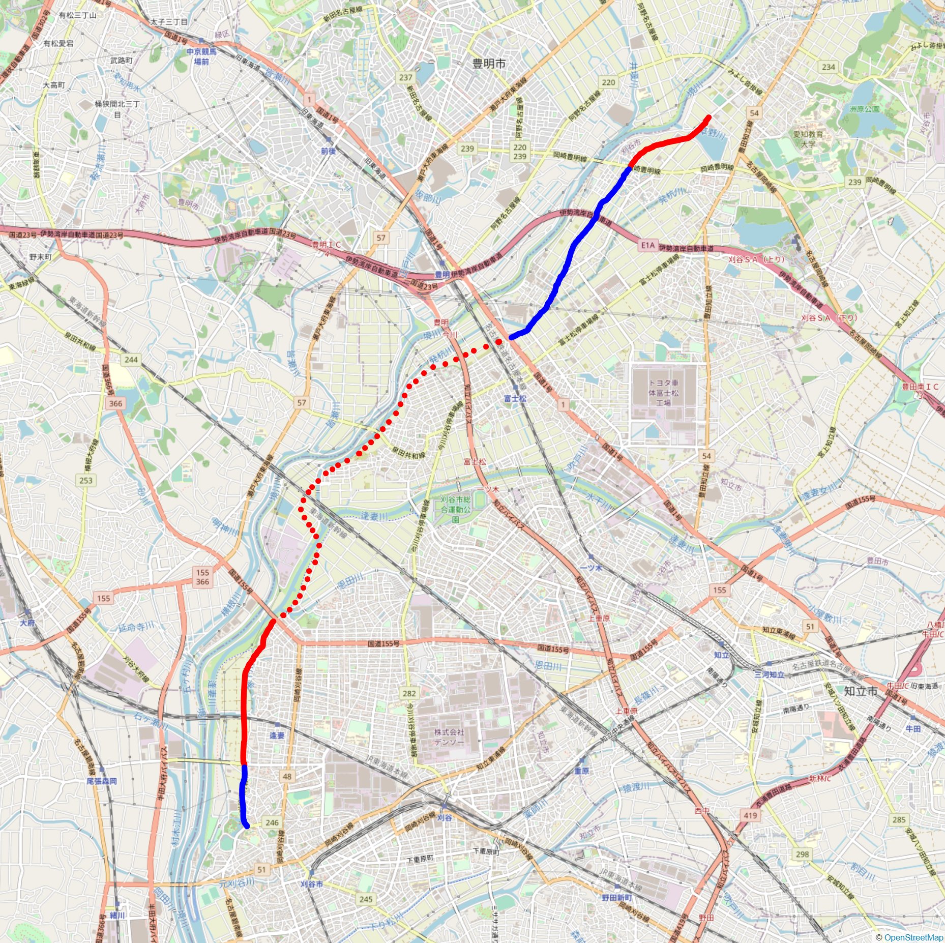 国道155号】常滑市内で事故 一部通行止めは解除（13日13:30現在） =