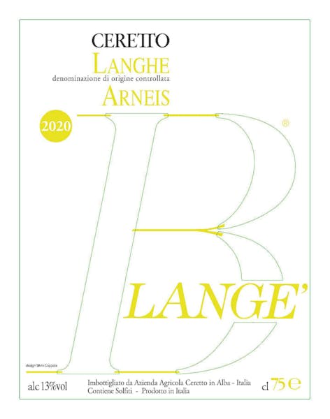 Ceretto Blange Langhe Arneis 2023