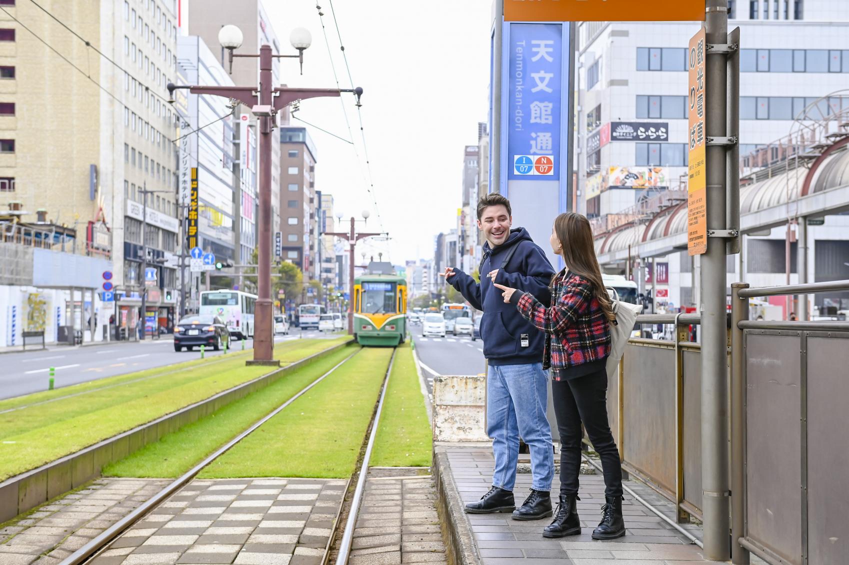 鹿児島の市電の軌道工事 | ポンコツ山のタヌキの便り -