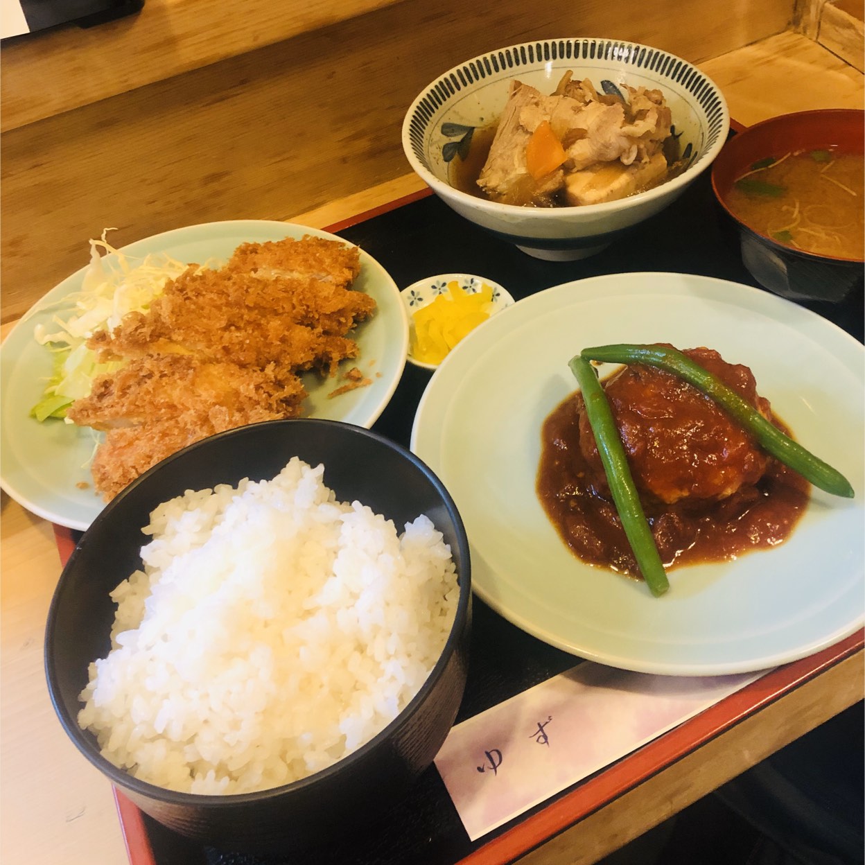 荻窪 割烹 ゆず 『マグロのお刺身＆肉豆腐定食』