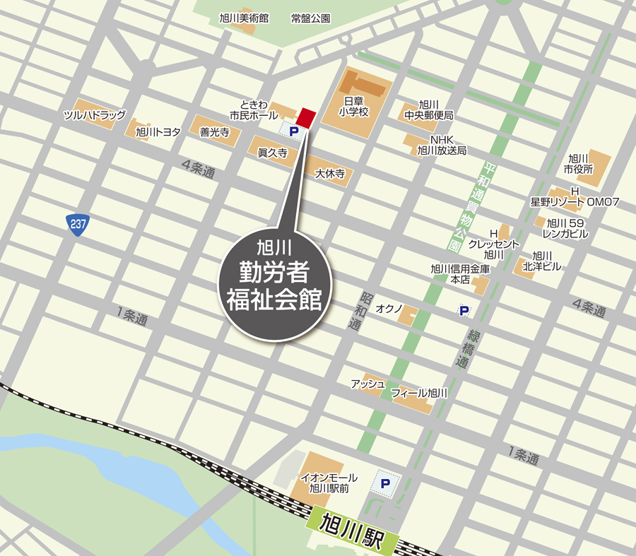 ホテルWBFグランデ旭川」(旭川市-ホテル-〒070-0030)の地図/アクセス/地点情報 - NAVITIME