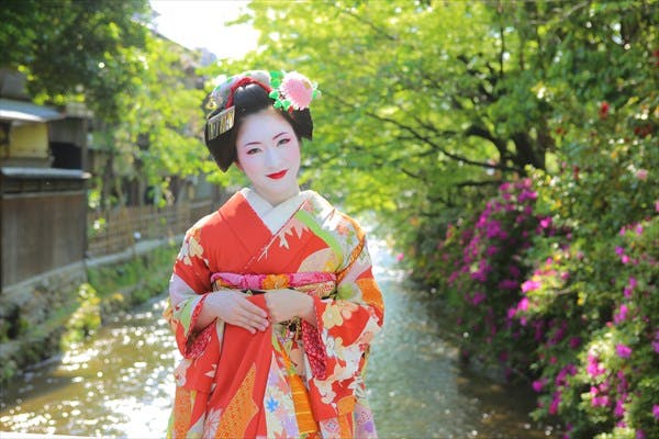 京都 祇園 つまみ細工 髪飾り 花簪