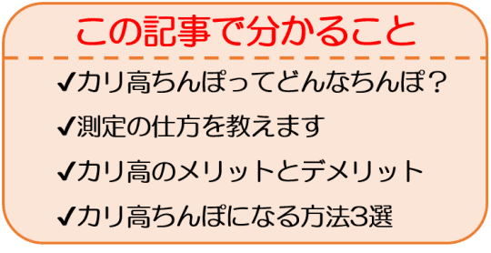 カリ高ちんこ最高♡女性が虜になるカリ高の基準と増大方法 | 男の美学