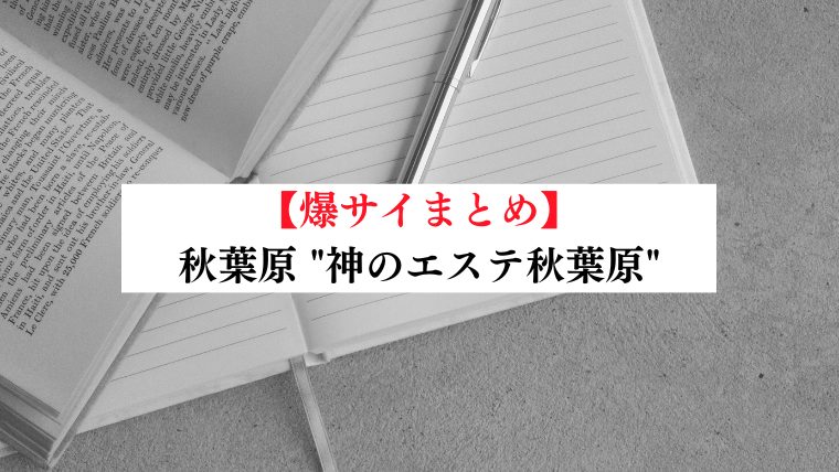 事故・過激口コミ】秋葉原 