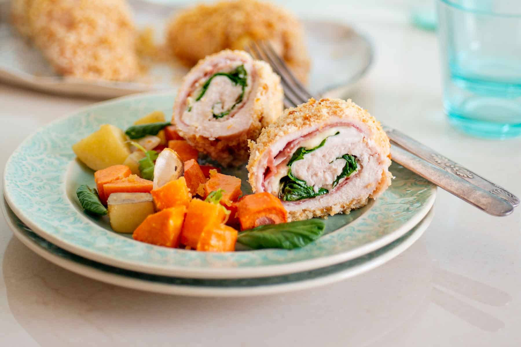 Air Fryer Chicken Cordon Bleu