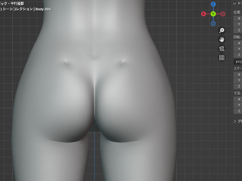 MMDモデル改造】Blenderで艦コレ高雄の水着を消してみました : ３Dエロゲーで遊ぼう！～Daz studio ＆