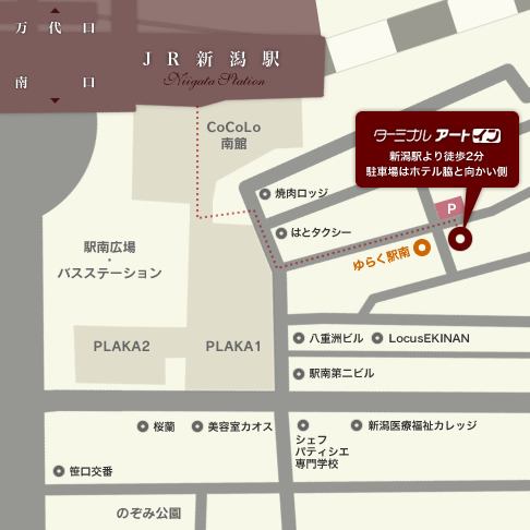 ターミナルアートイン」(新潟市中央区-ホテル-〒950-0911)の地図/アクセス/地点情報 - NAVITIME