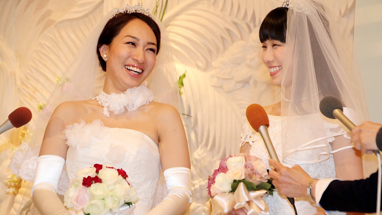 画像・写真 | “同性婚”一ノ瀬文香＆杉森茜が挙式 婚姻届は「今週中に出しに行く」