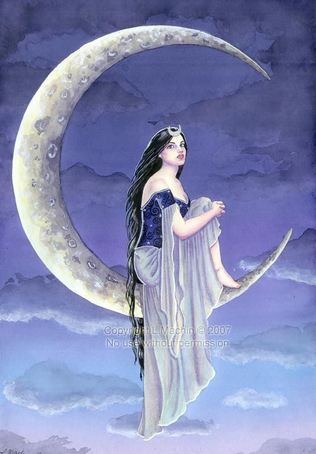 Greek Mythology. Luna, the moon