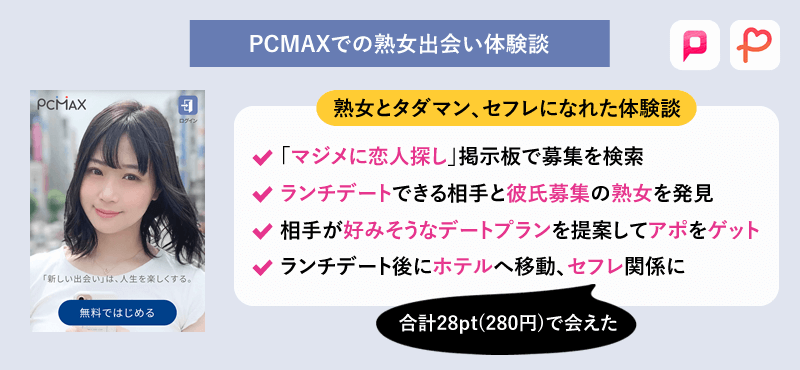 動画あり】PCMAXで不倫したい人妻と待ち合わせしたら大変なことになった